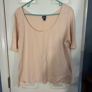 Patagonia Scoop Neck Short Sleeve Top - Pale Peach